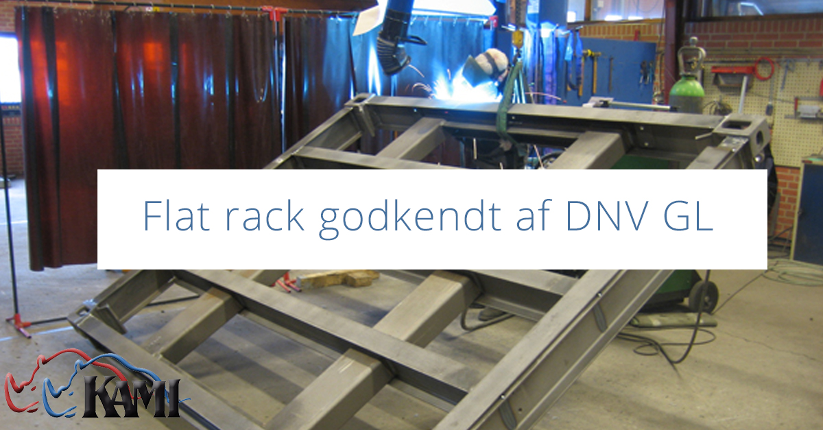 Flat rack godkendt af DNV GL