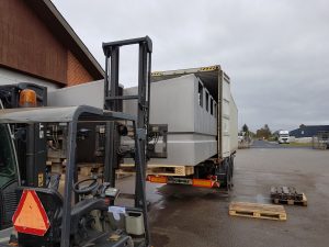 Container pakkes med rustfri leverance