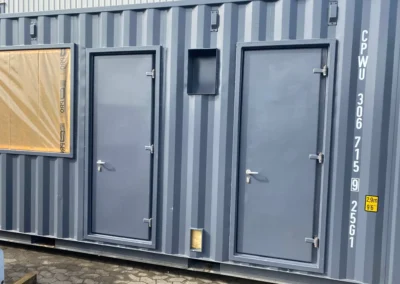 Doors build in maritme container